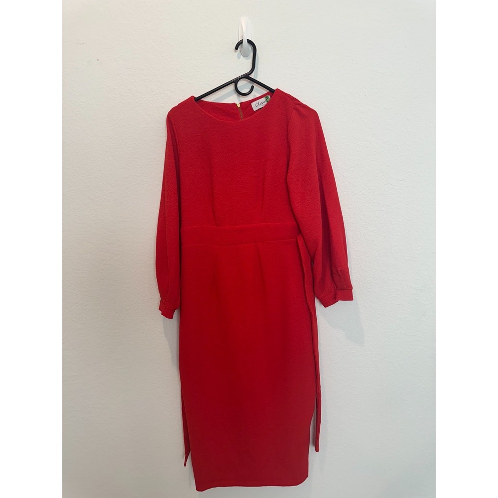 Closet London Red Midi Dress